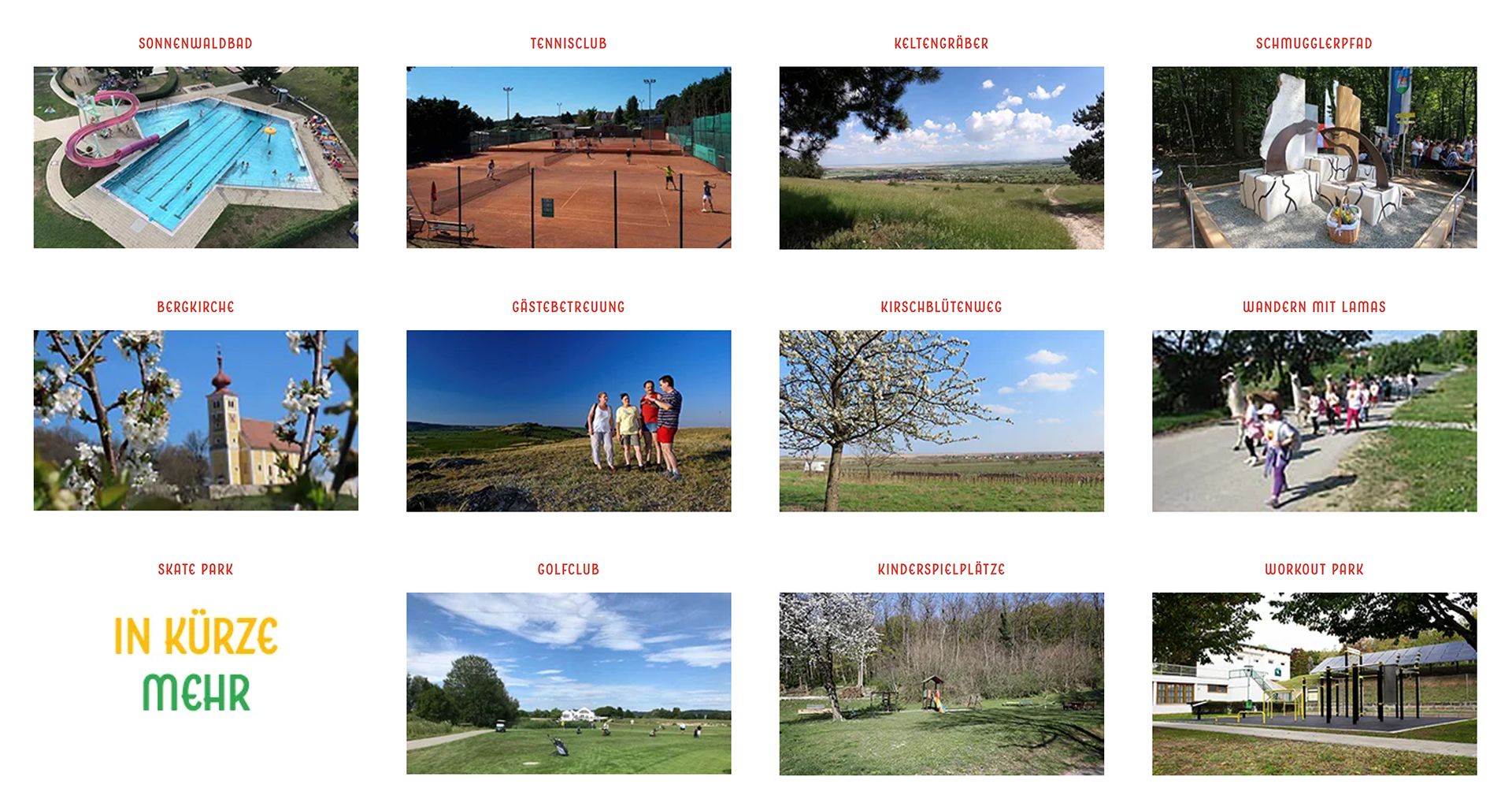 Felder Freizeittipps bei GastroMaps