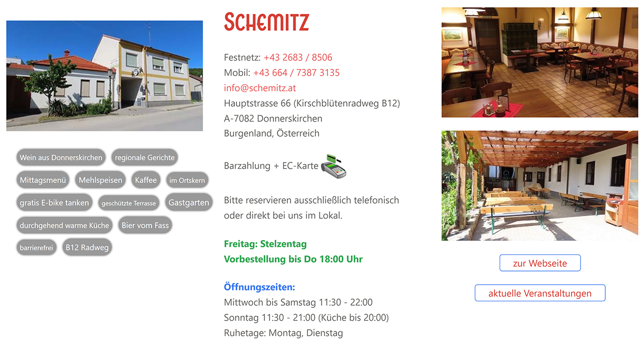 Ansicht Lokaleintrag GastroMaps